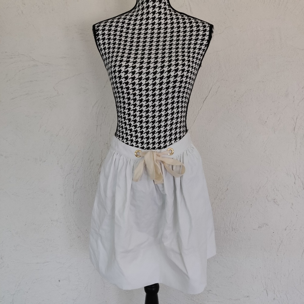 kate spade broome street twill white skirt